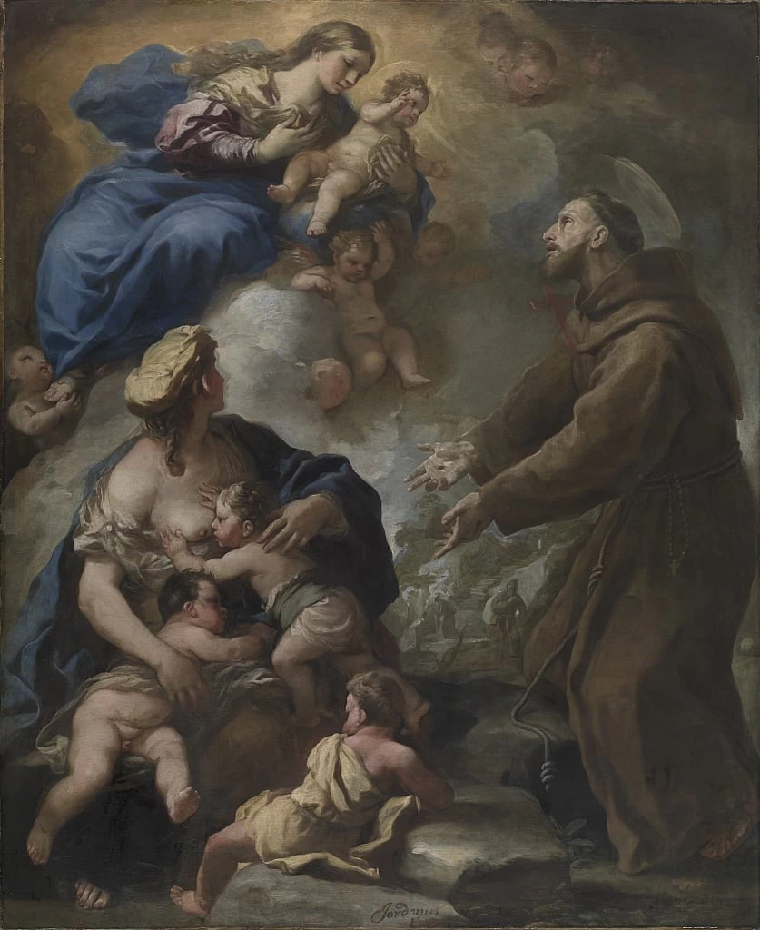 La Vergine e il bambino che appare a San Francesco d'Assisi - Cleveland Museum